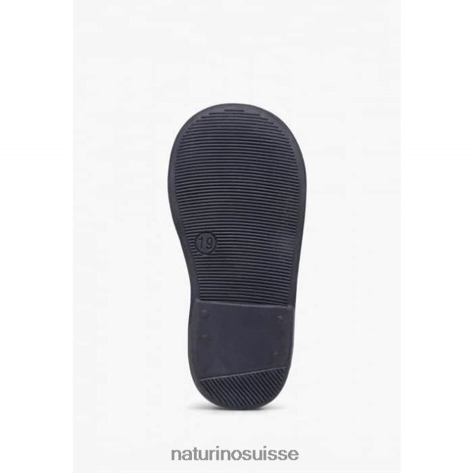 enfants ballet T88FLL313 Naturino ballerines en cuir avec nœud bleu