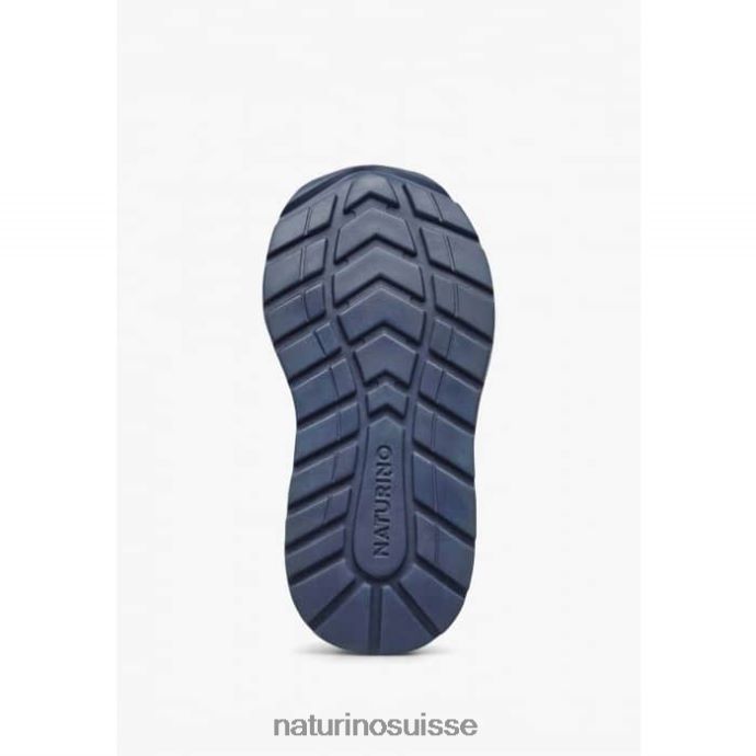 enfants bley vl T88FLL394 Naturino baskets en daim et tissu tourterelle gris-vert