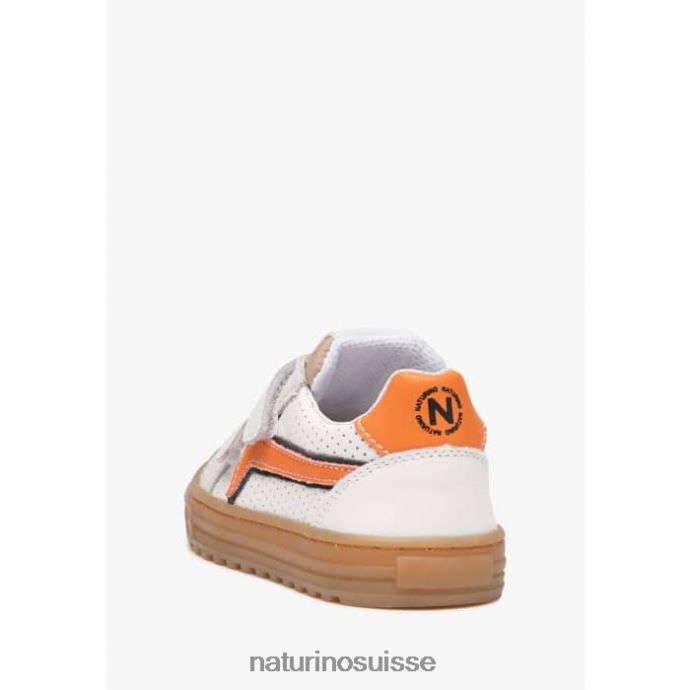 enfants blitz vl. T88FLL453 Naturino baskets en cuir et daim gris-gris tourterelle