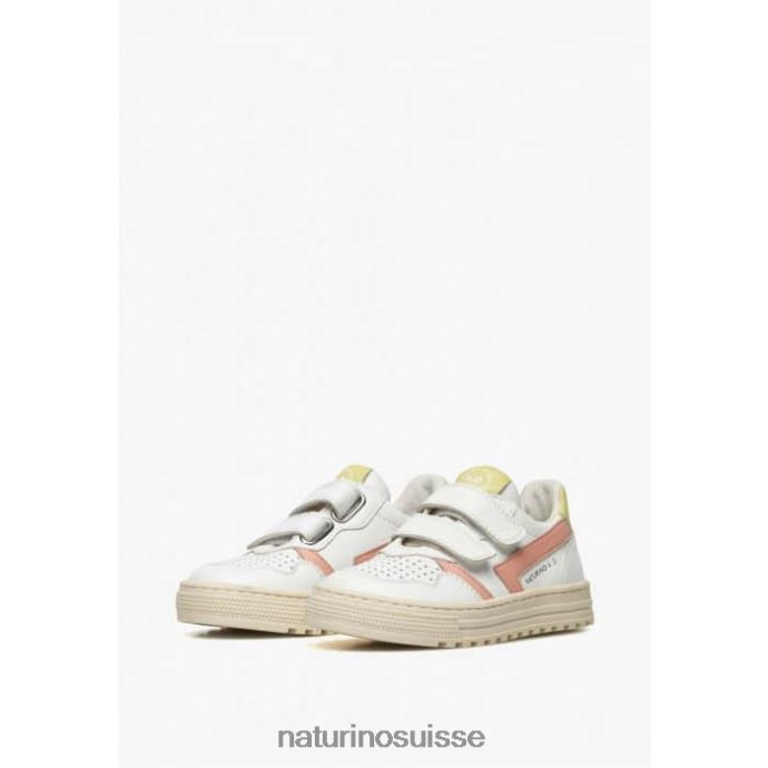 enfants ceonia vl. T88FLL46 Naturino baskets en similicuir blanc-rose poudré