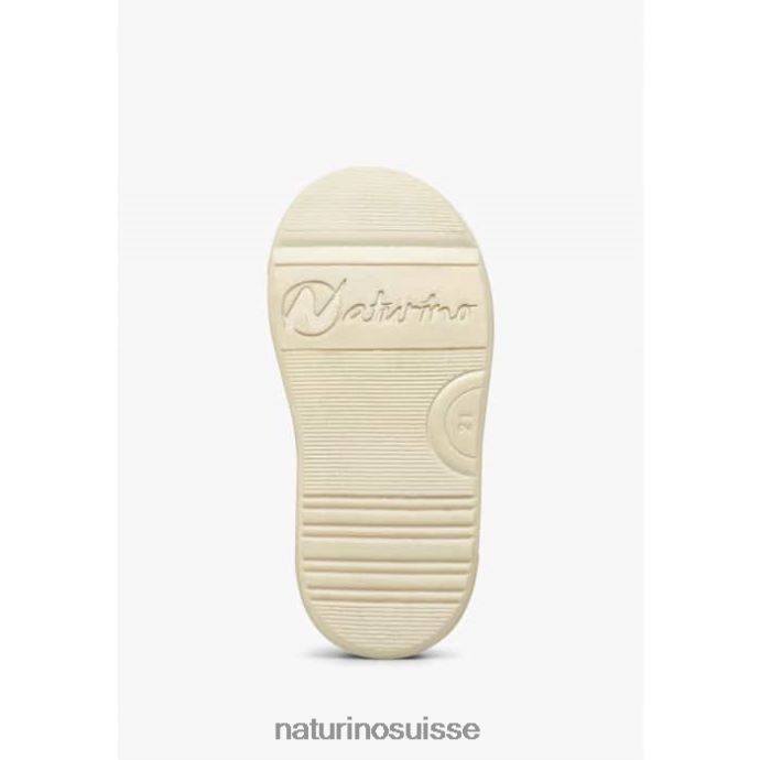 enfants clarendon vl T88FLL440 Naturino baskets en cuir et daim rose poudré-platine