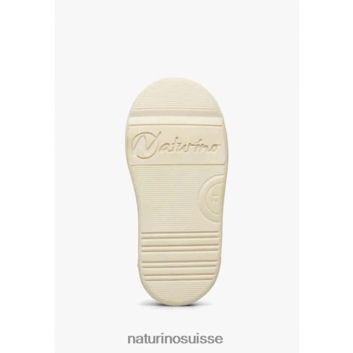 enfants clarendon vl T88FLL455 Naturino baskets en cuir et daim marron-gris tourterelle