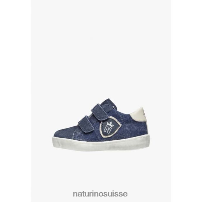 enfants corée 2 vl T88FLL446 Naturino baskets en tissu bleu
