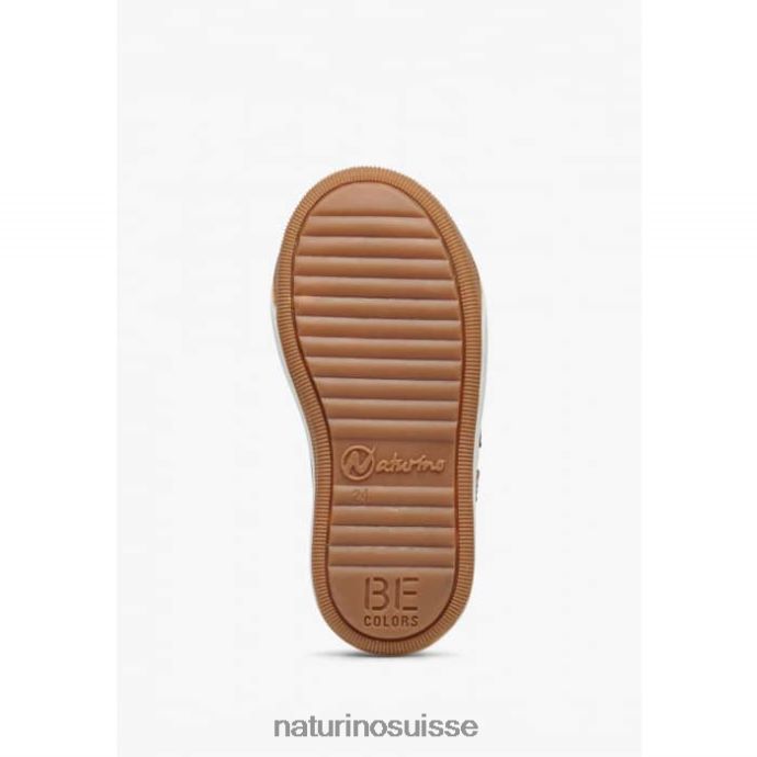 enfants esprits vl. T88FLL482 Naturino baskets en cuir perforé avec étoile Cognac
