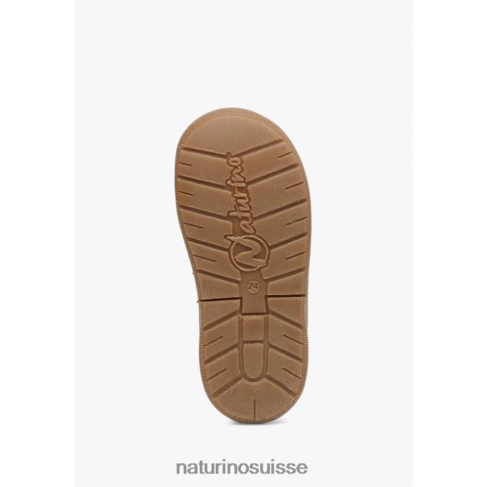enfants gabby vl T88FLL434 Naturino chaussures premiers pas en cuir nappa orange