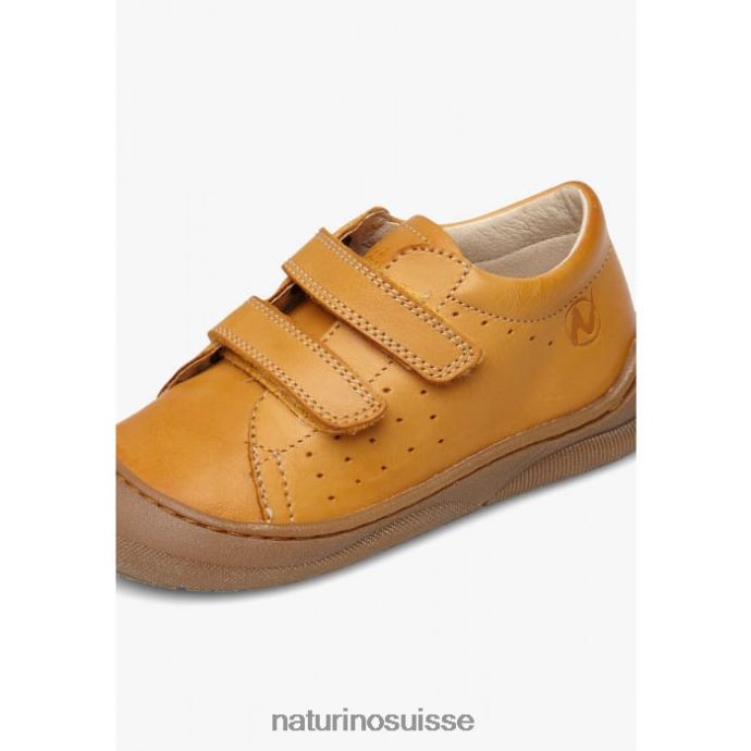 enfants gabby vl T88FLL434 Naturino chaussures premiers pas en cuir nappa orange
