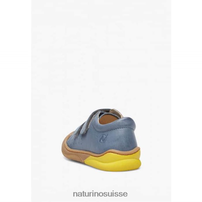 enfants gabby vl T88FLL436 Naturino chaussures premiers pas en cuir nappa bleu clair
