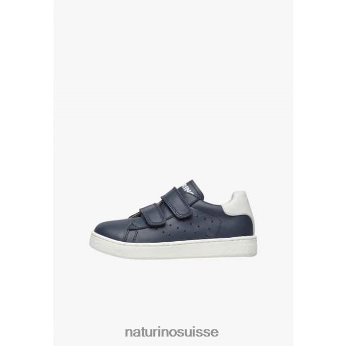 enfants hassel 2 vl. T88FLL375 Naturino baskets en cuir bleu