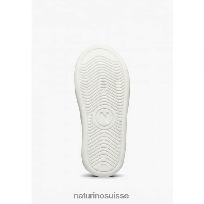 enfants hassel 2 vl. T88FLL376 Naturino baskets en cuir blanc bleu