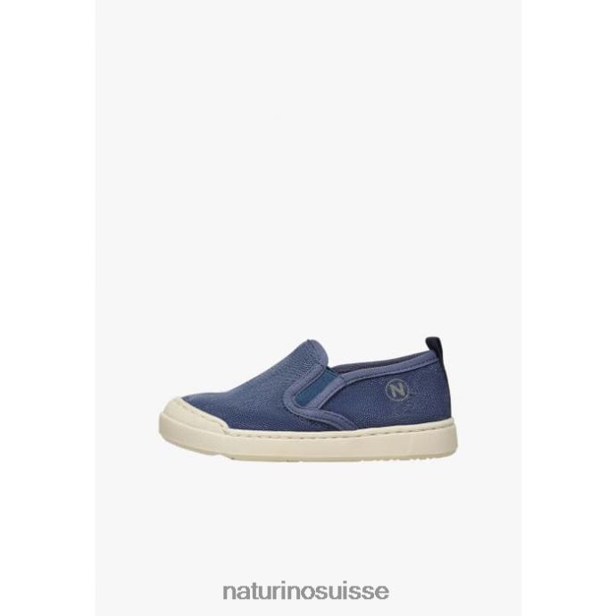 enfants henntor T88FLL393 Naturino baskets en tissu bleu