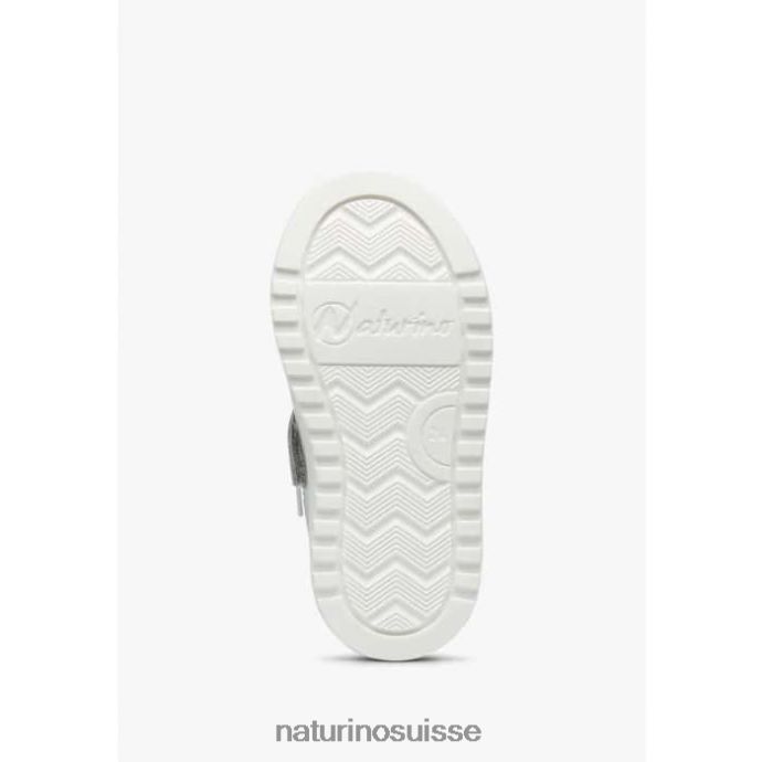 enfants hess flèche zip. T88FLL473 Naturino baskets en cuir et daim blanc-bleu clair