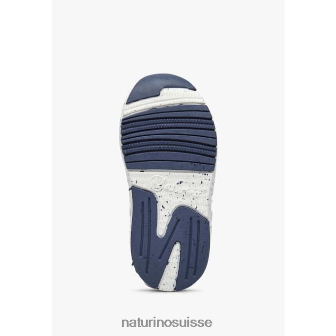 enfants jesko étoile vl. T88FLL511 Naturino baskets en daim et tissu gris blanc