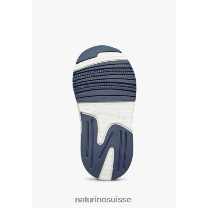 enfants jesko vl. T88FLL413 Naturino baskets en daim et tissu technique gris tourterelle