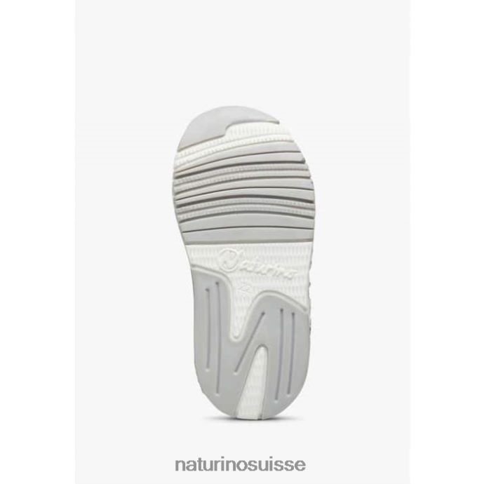 enfants jesko vl. T88FLL419 Naturino baskets en daim et tissu technique blanc bleu