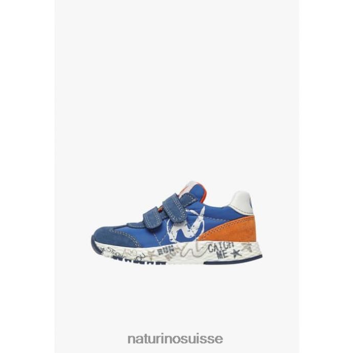 enfants jesko vl. T88FLL420 Naturino baskets en daim et tissu technique bleu clair