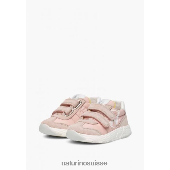enfants jesko vl. T88FLL437 Naturino baskets en tissu technique et daim rose