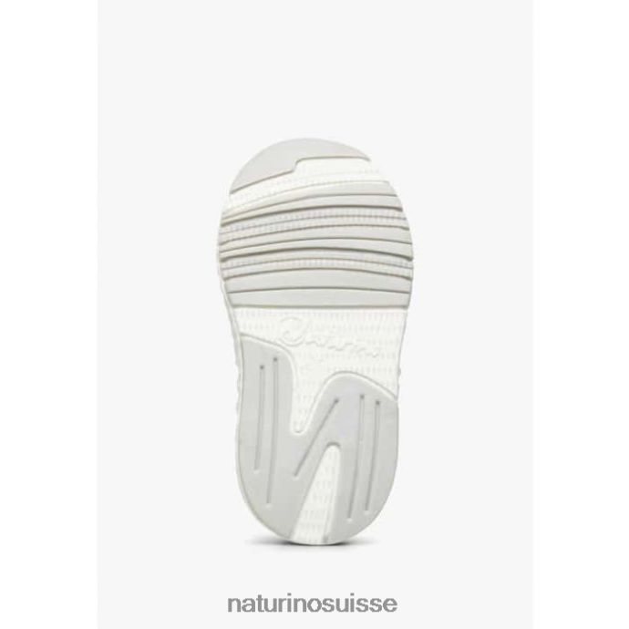 enfants jesko vl. T88FLL516 Naturino baskets en cuir et tissu technique argent