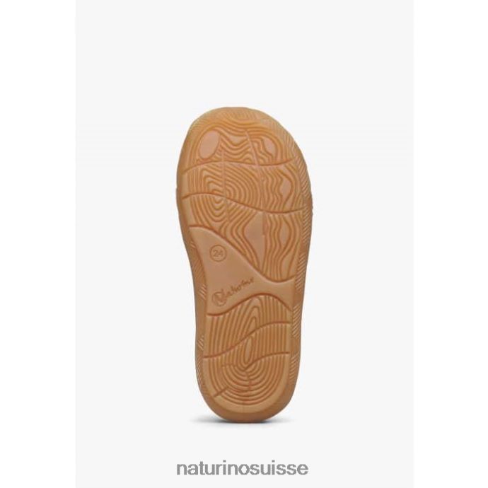enfants koalitos T88FLL438 Naturino baskets en cuir nappa et daim bleu clair
