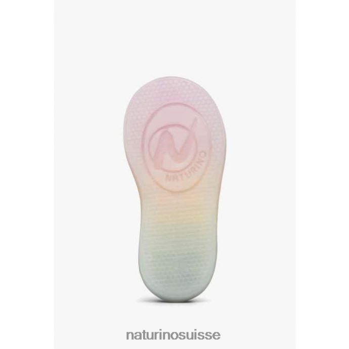 enfants korey 2 zip T88FLL404 Naturino baskets en cuir blanc