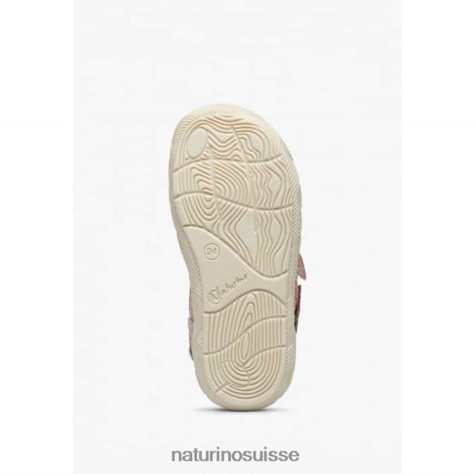 enfants lilox vl T88FLL514 Naturino baskets en daim et tissu rose