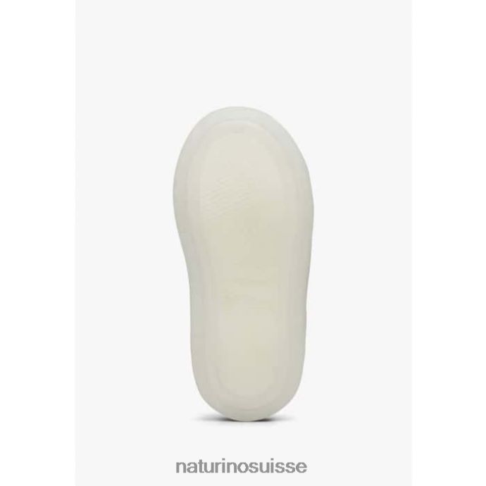 enfants owie vl T88FLL417 Naturino baskets en cuir à imprimé papillon argent