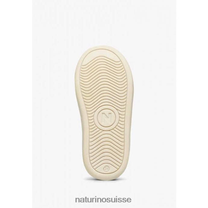 enfants quart zip. T88FLL489 Naturino baskets en cuir crème-platine