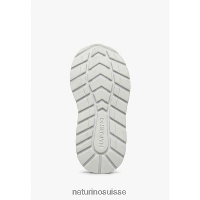 enfants quelly vl T88FLL501 Naturino baskets en cuir et tissu argent