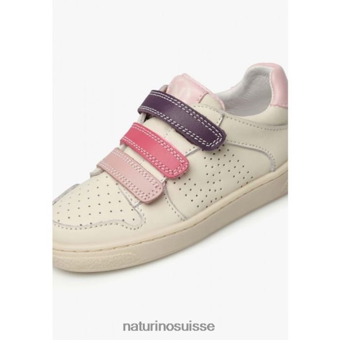 enfants théral vl. T88FLL467 Naturino baskets en cuir rose crème