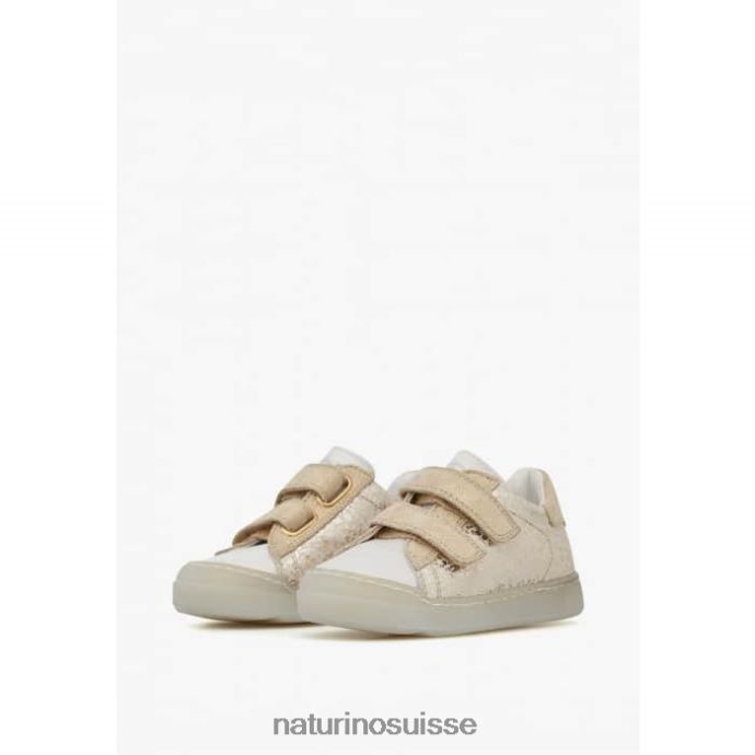 enfants vl eindhoven T88FLL399 Naturino baskets en cuir et daim platine
