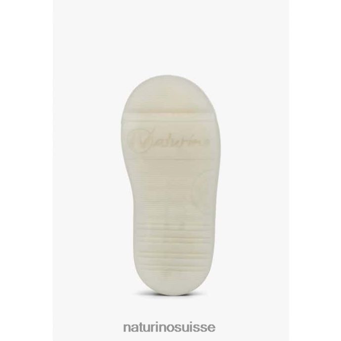 enfants vl eindhoven T88FLL399 Naturino baskets en cuir et daim platine