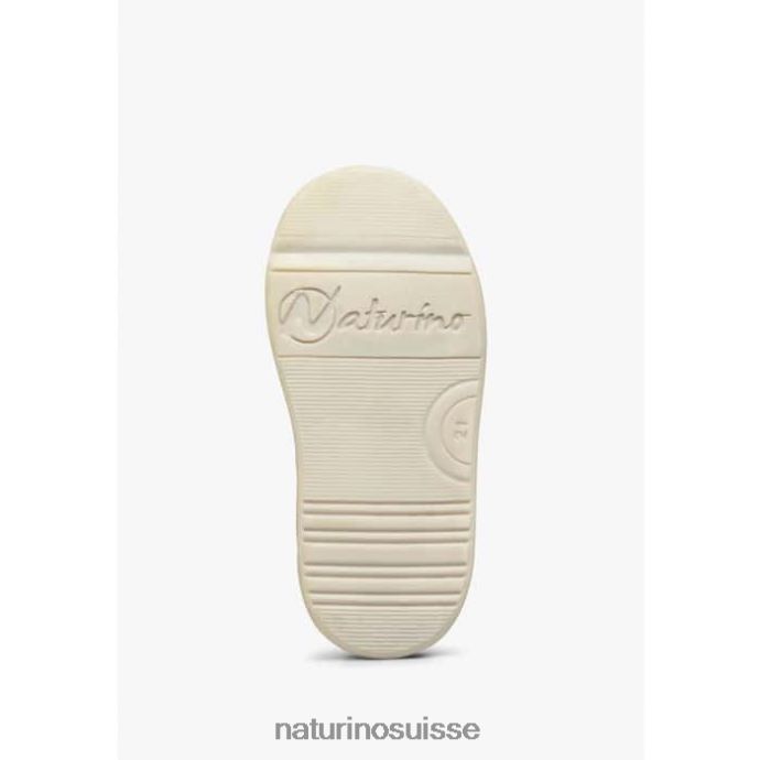 enfants vl trajan T88FLL499 Naturino baskets en cuir et daim bleu-cognac