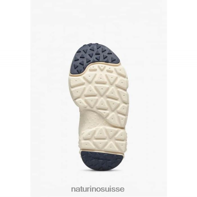 enfants yamano 3 junior. T88FLL32 Naturino baskets en tissu technique et cuir vegan bleu
