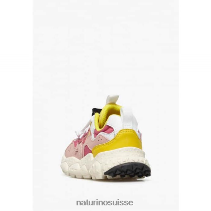 enfants yamano 3 junior. T88FLL36 Naturino baskets en cuir écologique et tissu technique fuchsia