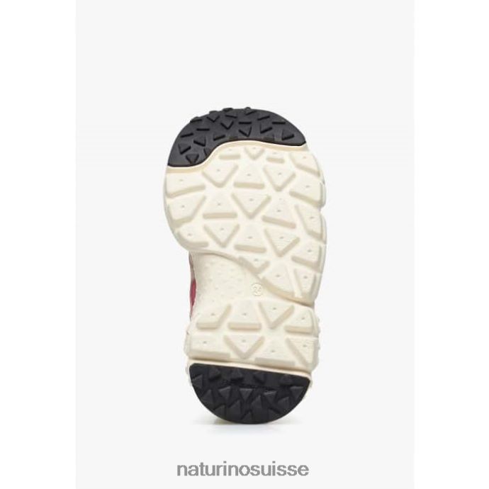 enfants yamano 3 junior. T88FLL36 Naturino baskets en cuir écologique et tissu technique fuchsia