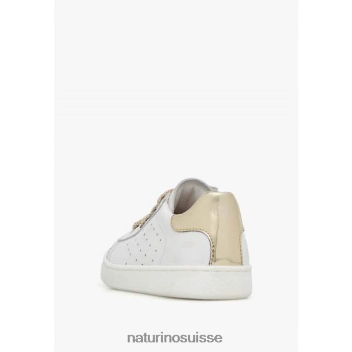 enfants zip hasselt 2. T88FLL406 Naturino baskets en cuir blanc-platine