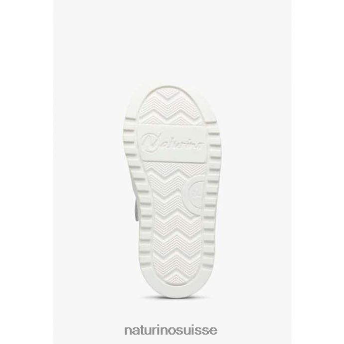 enfants zip hess. T88FLL480 Naturino baskets en cuir perforé avec étoile avec fermeture éclair blanc bleu