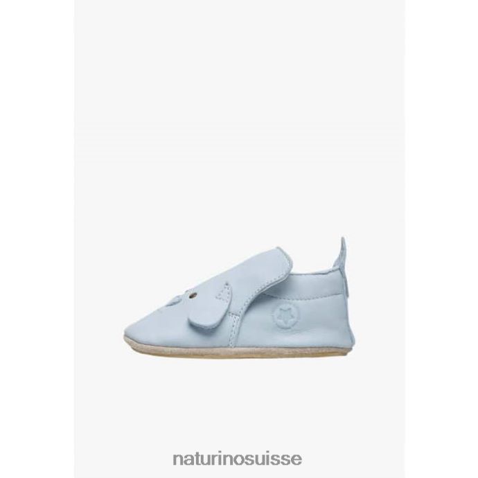bébé dlin T88FLL8 Naturino chaussures de berceau avec écusson pour chien bleu clair