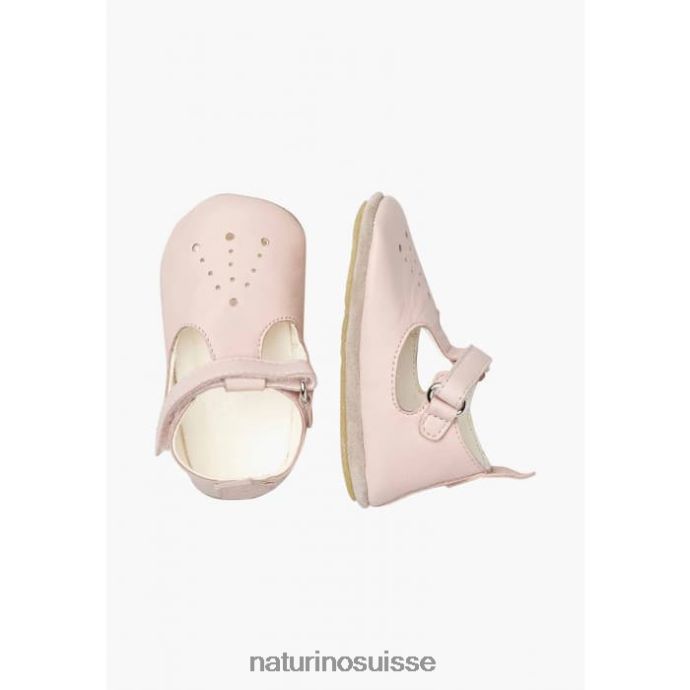 bébé mup T88FLL13 Naturino chaussures de berceau semi-ouvertes rose