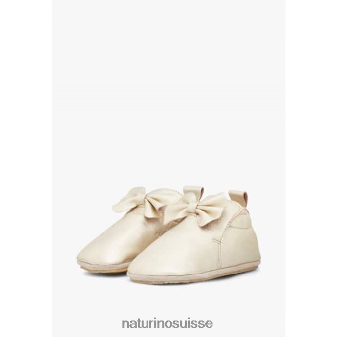 bébé parcelle T88FLL11 Naturino chaussures de berceau avec noeud platine