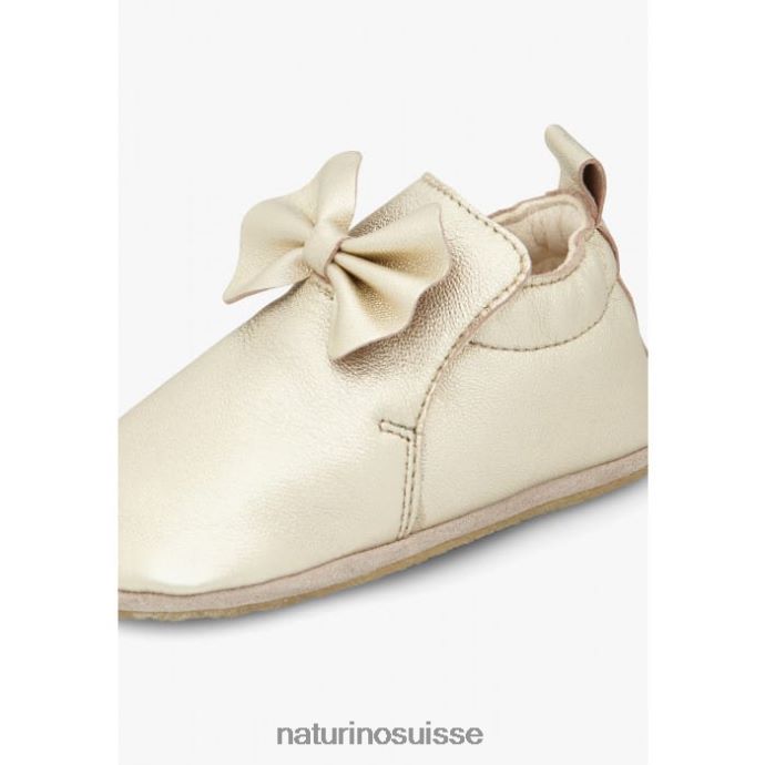 bébé parcelle T88FLL11 Naturino chaussures de berceau avec noeud platine