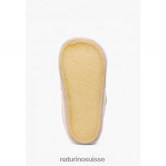 bébé plumard T88FLL3 Naturino chaussures de berceau en cuir nappa rose