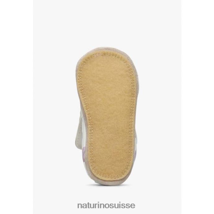 bébé plumard T88FLL6 Naturino chaussures de berceau avec imprimé coccinelle crème