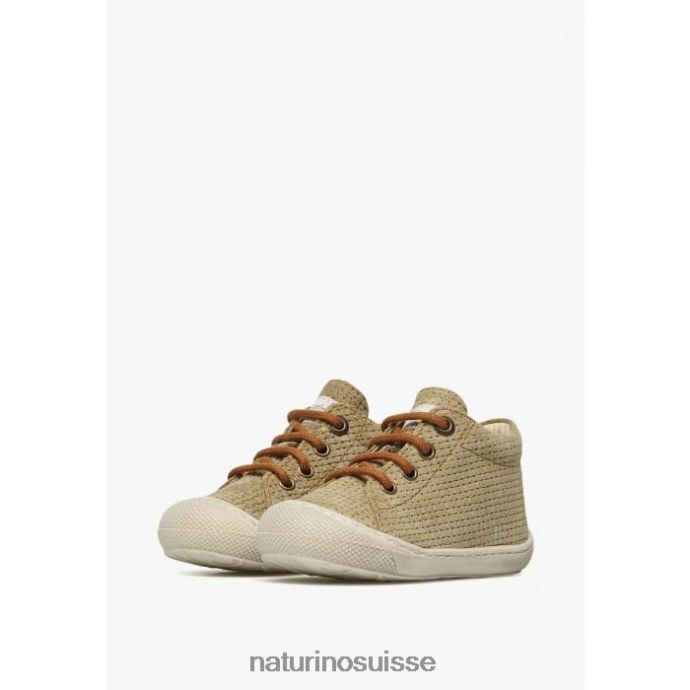 enfants cocon T88FLL101 Naturino chaussures premiers pas en suède gris tourterelle