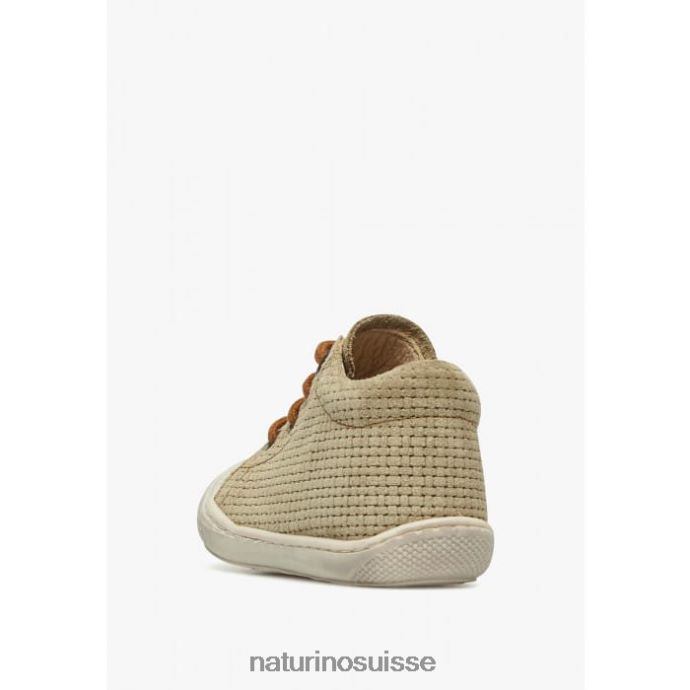 enfants cocon T88FLL101 Naturino chaussures premiers pas en suède gris tourterelle