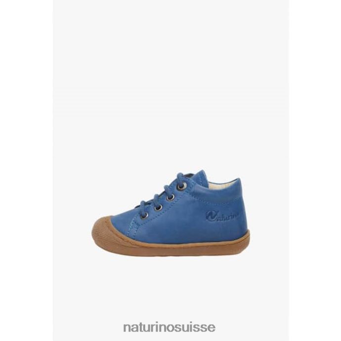 enfants cocon T88FLL125 Naturino chaussures pour tout-petits en cuir napa bleu clair