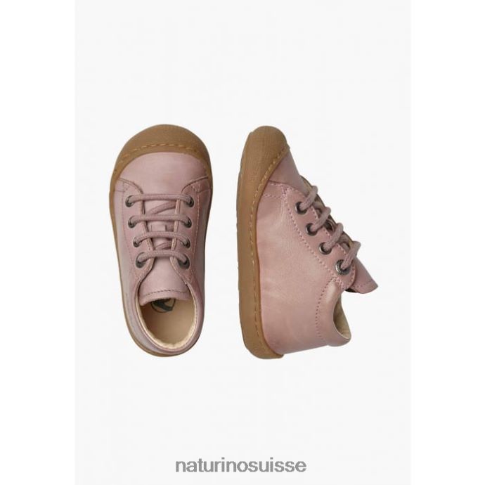 enfants cocon T88FLL136 Naturino chaussures pour tout-petits en cuir napa rose
