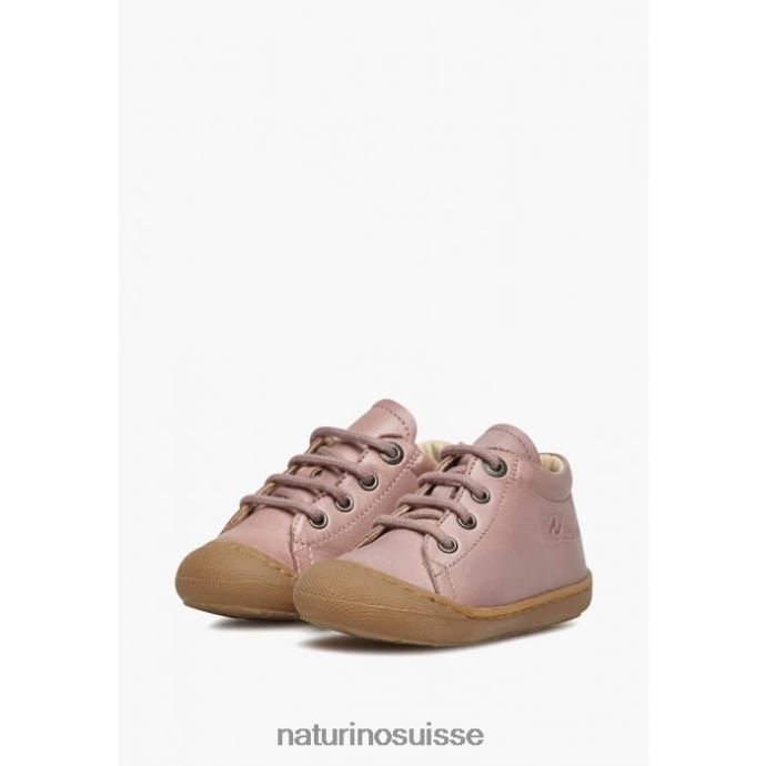 enfants cocon T88FLL136 Naturino chaussures pour tout-petits en cuir napa rose