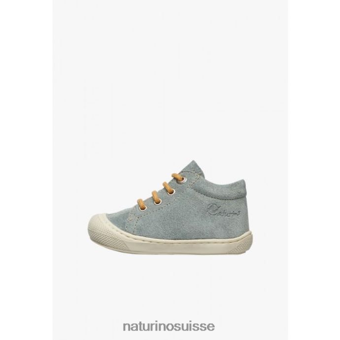 enfants cocon T88FLL140 Naturino chaussures premiers pas en suède vert clair