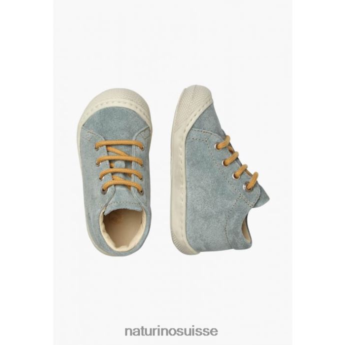 enfants cocon T88FLL140 Naturino chaussures premiers pas en suède vert clair