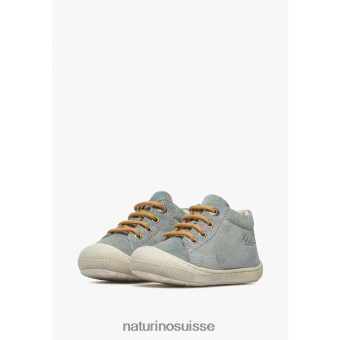 enfants cocon T88FLL140 Naturino chaussures premiers pas en suède vert clair